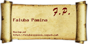 Faluba Pamina névjegykártya